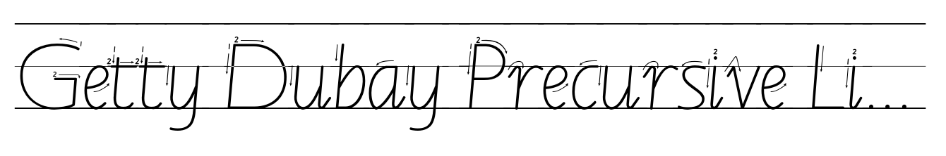 Getty Dubay Precursive Lines Arrows